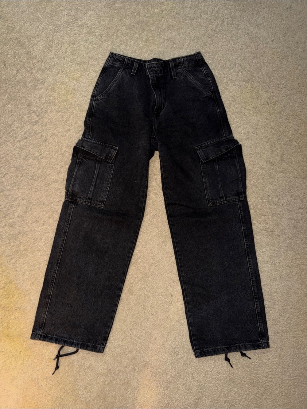 Levi's Black Cargo Pants with Utility Pockets